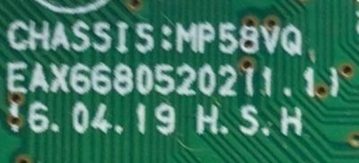 MAIN FUENTE PARA MONITOR LG / NUMERO DE PARTE EAX66805202(1.1) / CHAISIS:MP58VQ / 731M038F-0008 / PANEL LGM238LC4(SLA2) / MODELO 24MP60VQ-P.AUSMEVN	 - Imagen 3